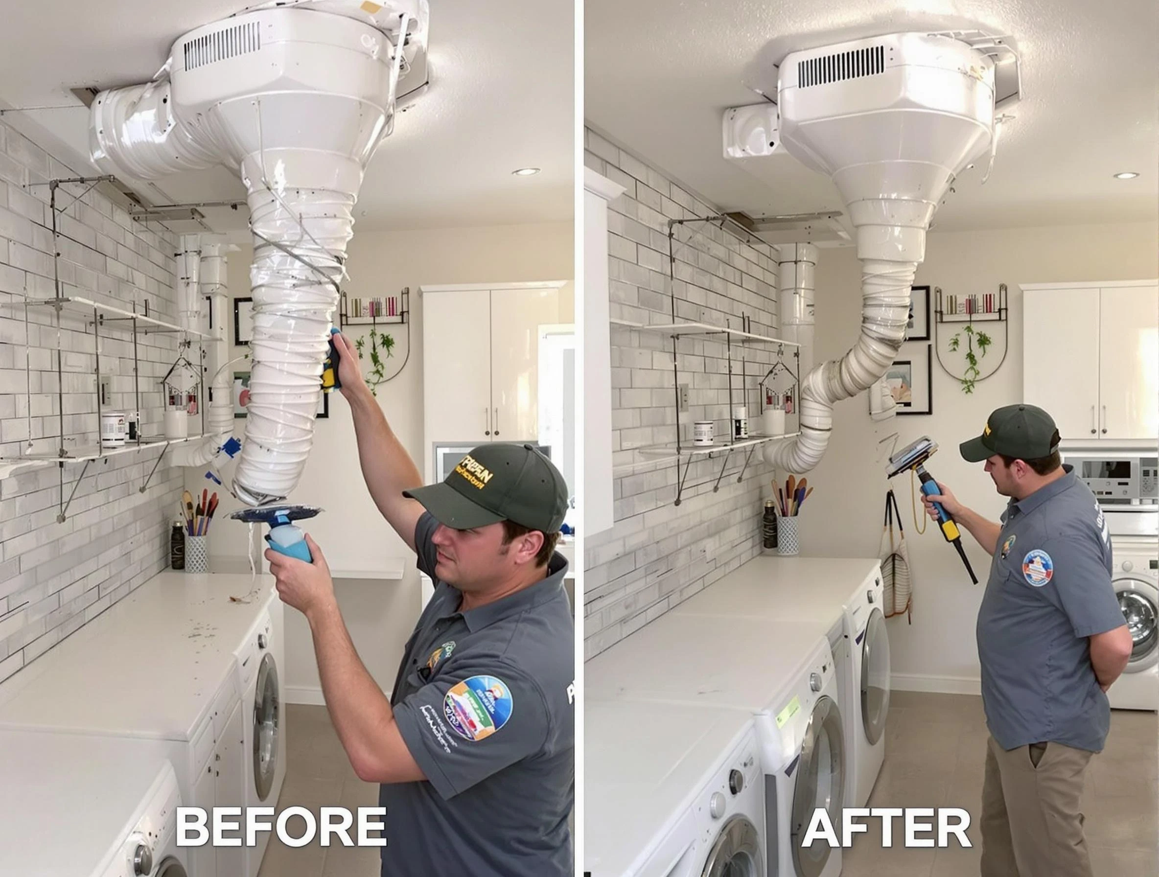 Professional dryer exhaust vent cleaning by Guadalupe Dryer Vent Cleaning in Guadalupe