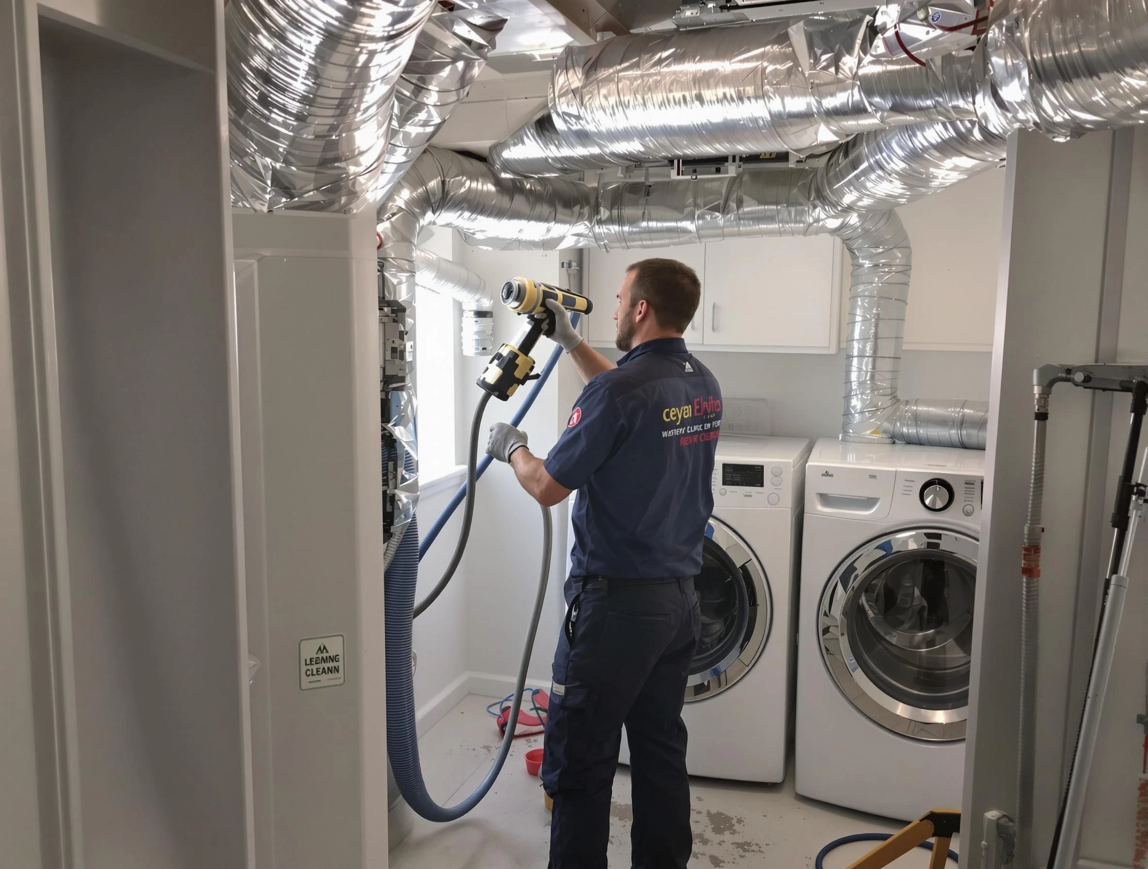 Guadalupe Dryer Vent Cleaning specialist using advanced equipment for thorough duct cleaning in Guadalupe
