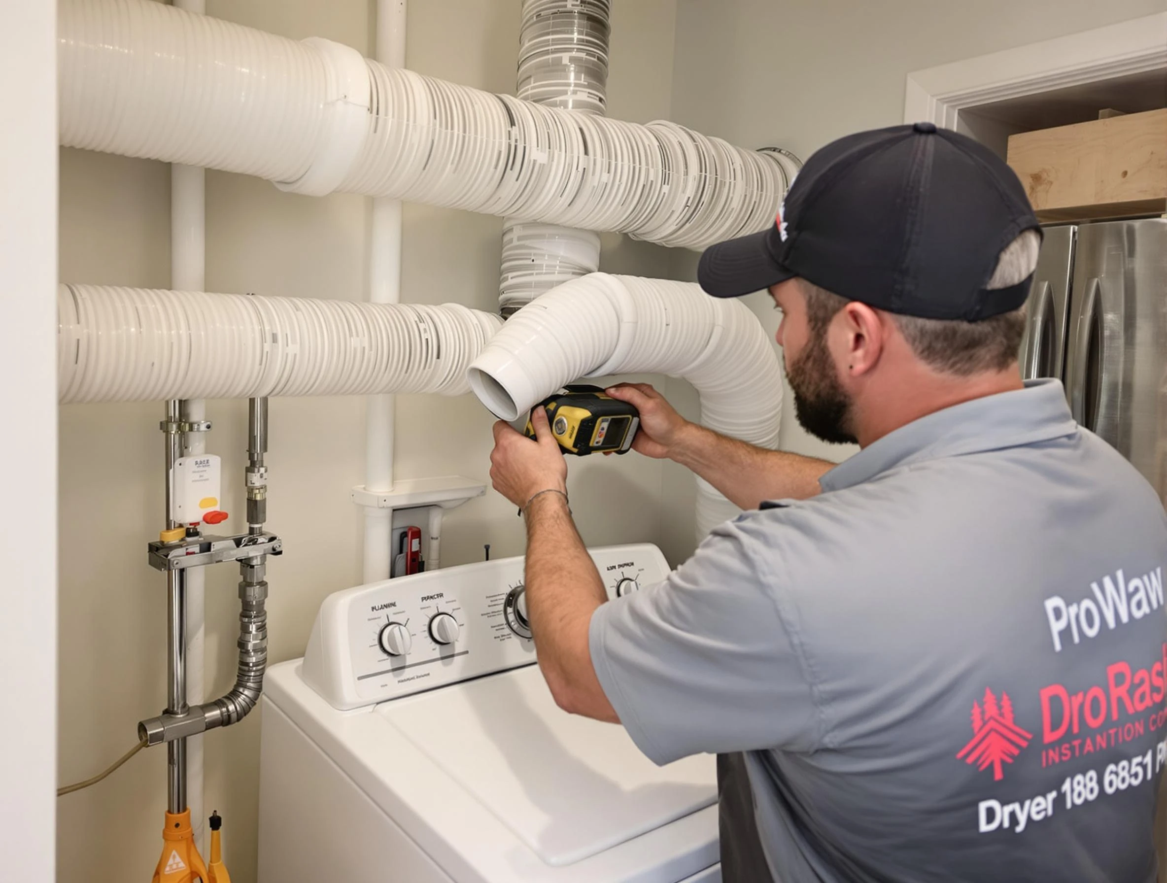 Professional dryer vent hose installation by Guadalupe Dryer Vent Cleaning in Guadalupe